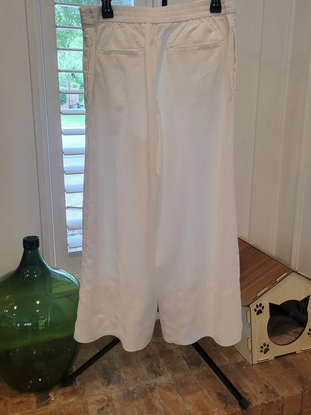White Linen Trousers